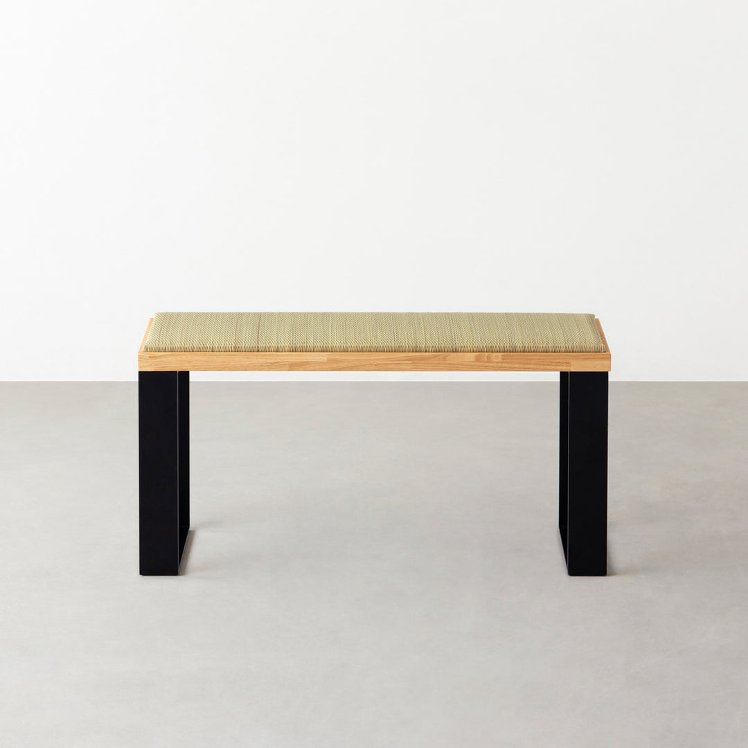 THE TATAMI BENCH / ラバーウッド ナチュラル × Black Steel