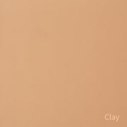 Kanademonoのリノリウム素材の棚板にステンレスフレームを組み合わせた２段ストレージシェルフ /Clay（色見本）