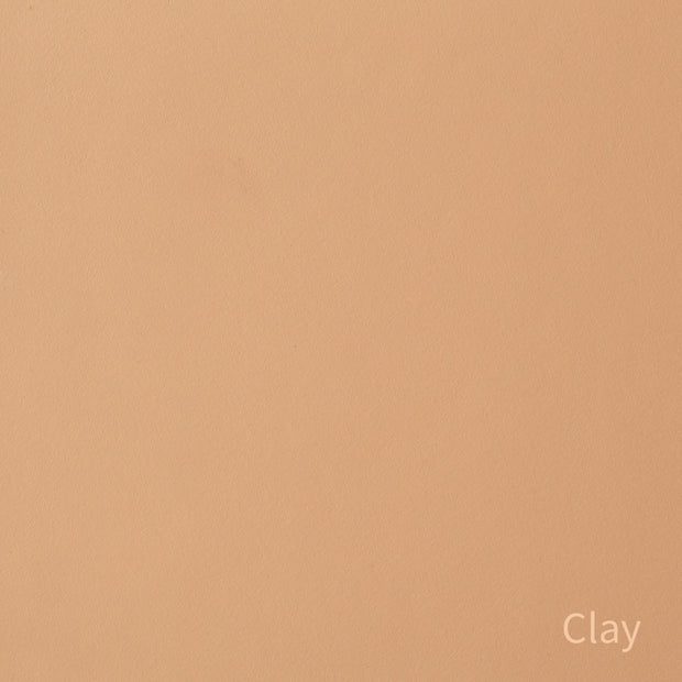 Kanademonoのリノリウム素材の棚板にステンレスフレームを組み合わせた２段ストレージシェルフ /Clay（色見本）