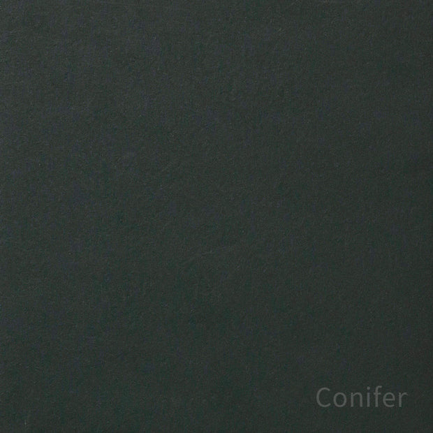 Kanademonoのリノリウム素材の棚板にステンレスフレームを組み合わせた２段ストレージシェルフ /Conifer（色見本）