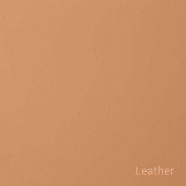 Kanademonoのリノリウム素材の棚板にステンレスフレームを組み合わせた２段ストレージシェルフ /Leather（色見本）