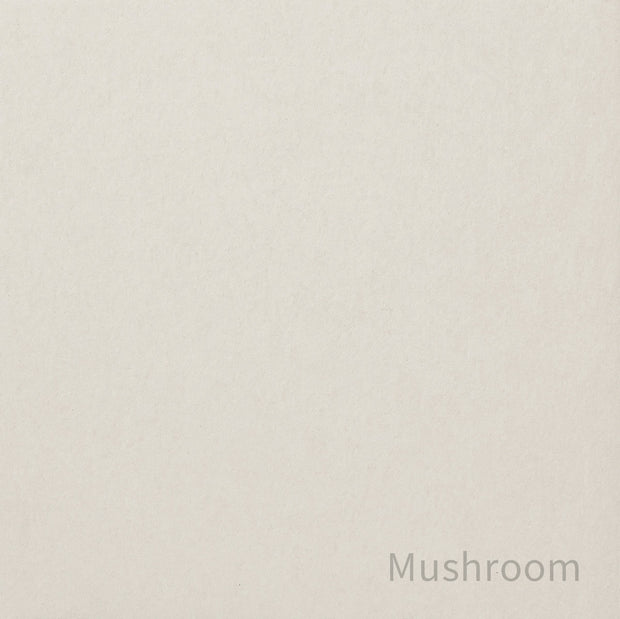 Kanademonoのリノリウム素材の棚板にステンレスフレームを組み合わせた２段ストレージシェルフ /Mushroom（色見本）