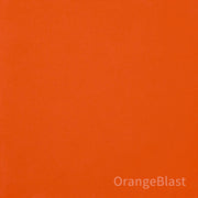 Kanademonoのリノリウム素材の棚板にステンレスフレームを組み合わせた２段ストレージシェルフ /Orange_blast（色見本）