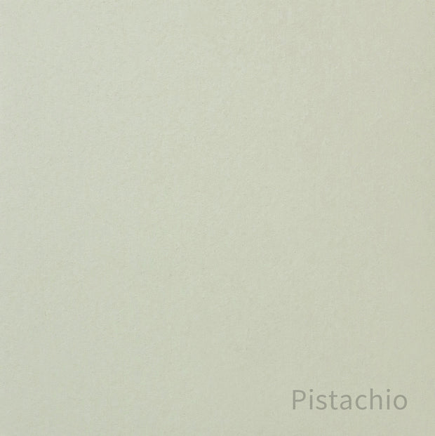 Kanademonoのリノリウム素材の棚板にステンレスフレームを組み合わせた２段ストレージシェルフ /Pistachio（色見本）