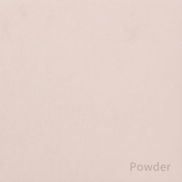 Kanademonoのリノリウム素材の棚板にステンレスフレームを組み合わせた２段ストレージシェルフ /Powder（色見本）