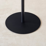 THE CAFE TABLE / 無垢 レッドオーク　Black Steel 1本脚 × ラウンド φ61 - 70