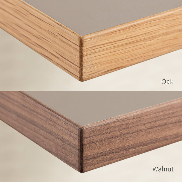 THE TABLE / コンパクトデスク リノリウム 全32色 × White Steel