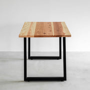 かなでものの長良杉とマットブラックのスクエア鉄脚を組み合わせたシンプルモダンなテーブル2