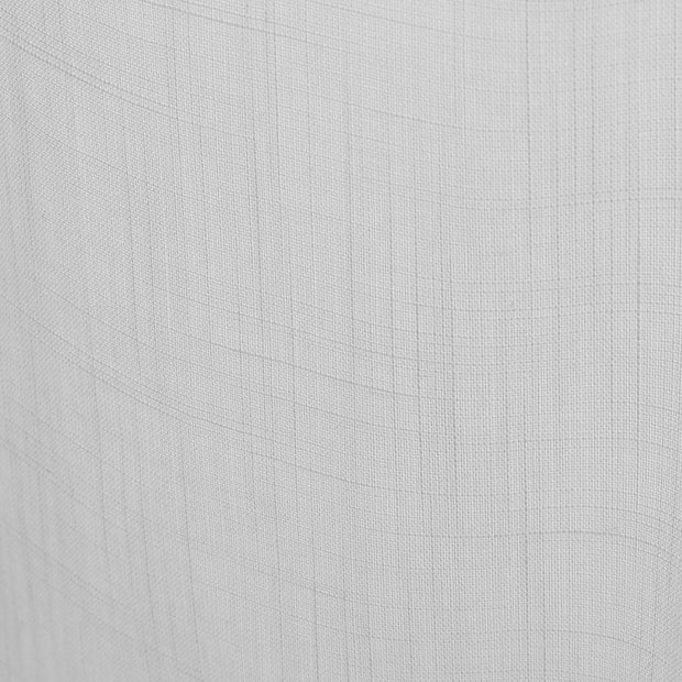 かなでものの綿と麻(95:5)を組み合わせたホワイトの天然素材100%の優しい風合いと手触りの薄地フラットカーテンの表面