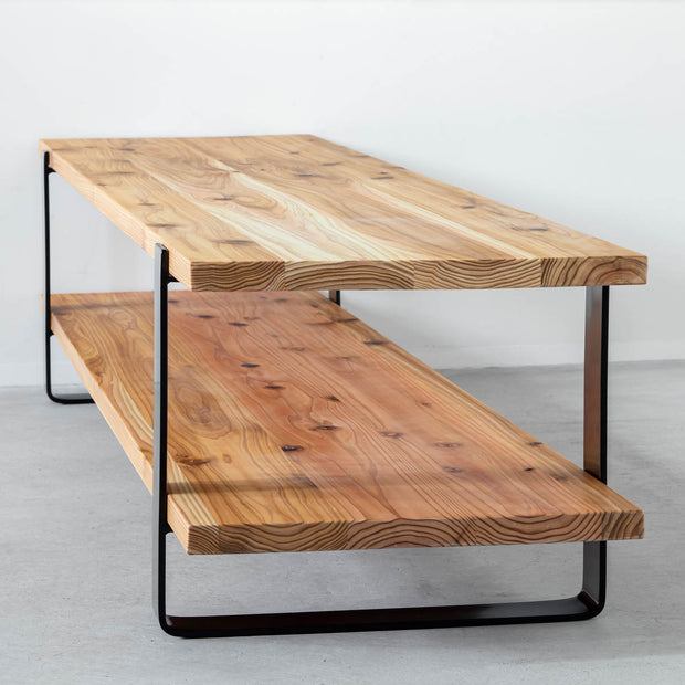 【179cm×45cm】《塗装込》テーブル　テレビボードの天板に　無垢材（21）サイドテーブル