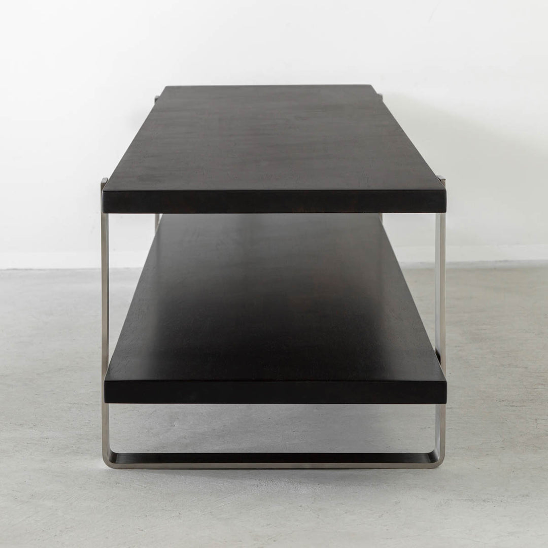 THE TV BOARD / LOW TABLE ラバーウッド ブラックブラウン