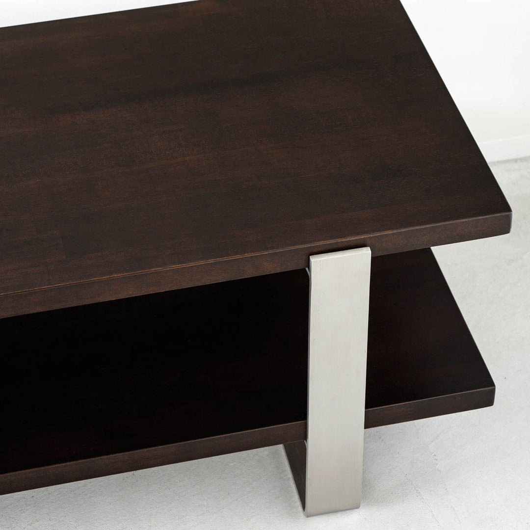 THE TV BOARD / LOW TABLE ラバーウッド ブラックブラウン