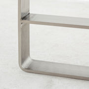 KANADEMONOのホワイトアッシュ天板にステンレス脚を組み合わせたテレビ台/ローテーブル（脚）