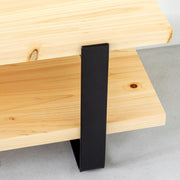 THE TV BOARD / LOW TABLE 無垢 岐阜桧 × Black Steel – KANADEMONO