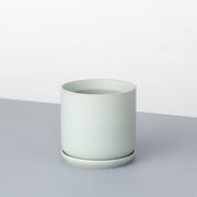 かなでもののセラミックを使用したシンプルで爽やかな色合いのライトグリーンの鉢