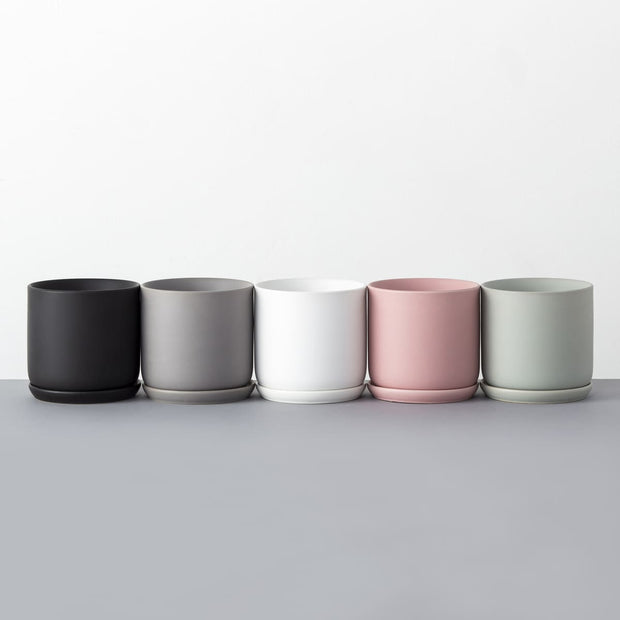 かなでものの5色から選べるセラミックを使用したシンプルな鉢