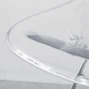かなでもののポリカーボネードを使用した透明感のあるシェルとメタリックな質感が美しいエッフェルベースがスタイリッシュな雰囲気を醸し出すチェア(座面)