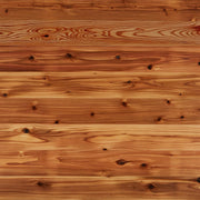 かなでものの温かみのある雰囲気の杉無垢材のサンプル木材（150mm角）・クローズアップ