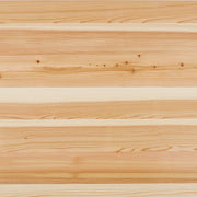 Kanademonoの長良杉天板とマットクリア塗装仕上げのスクエア鉄脚を組み合わせたテーブル（天板木目）
