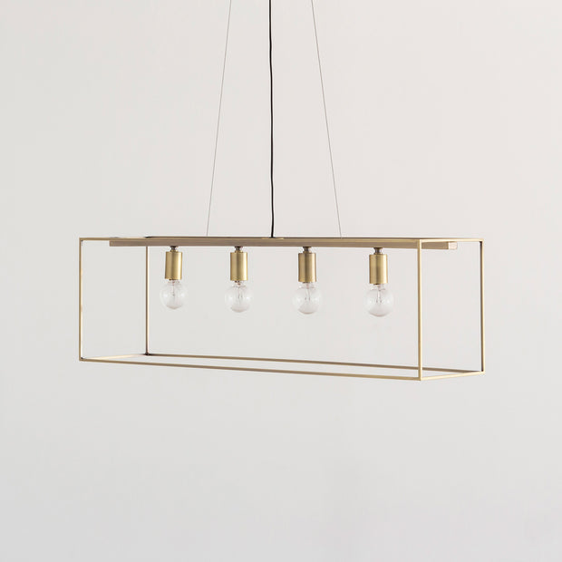 Gold Box Frame Pendant Light – KANADEMONO
