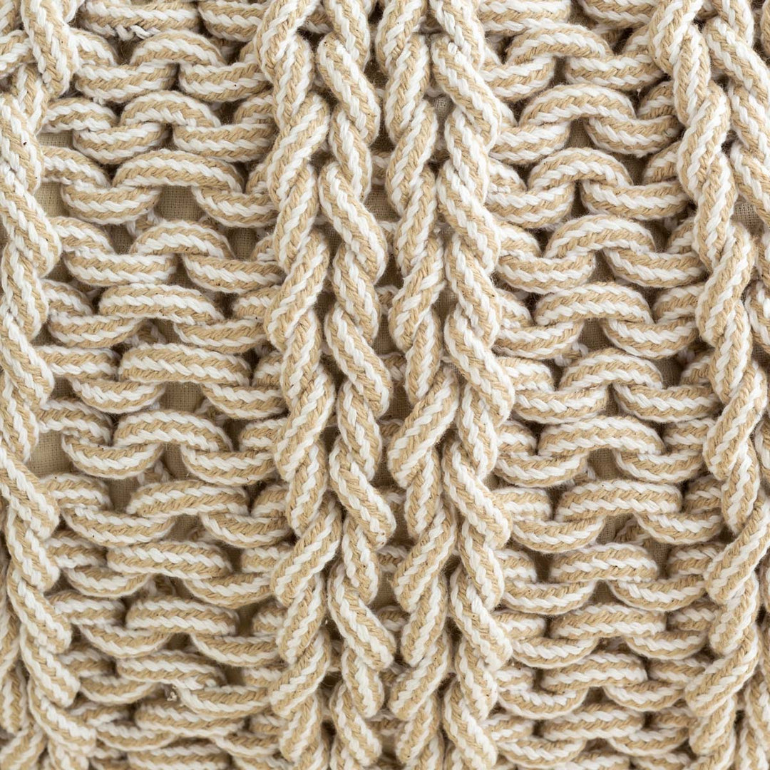 インテリアブランド、カナデモノ kanademonoのコットンプフLサイズ未使用 Natural - Pouf コットン プフ – KANADEMONO