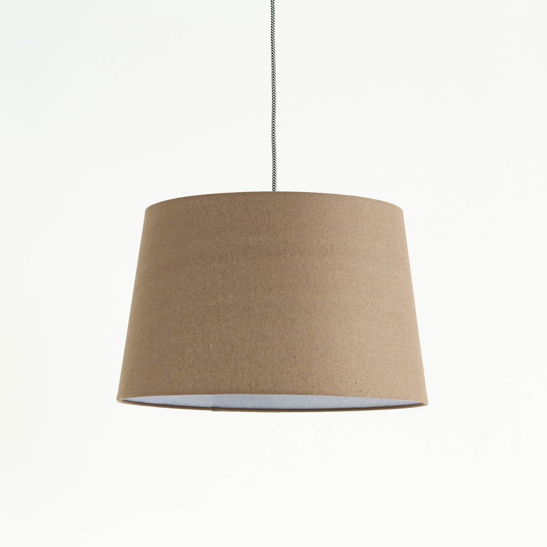 FabricAndWoodSimplePendantLigh