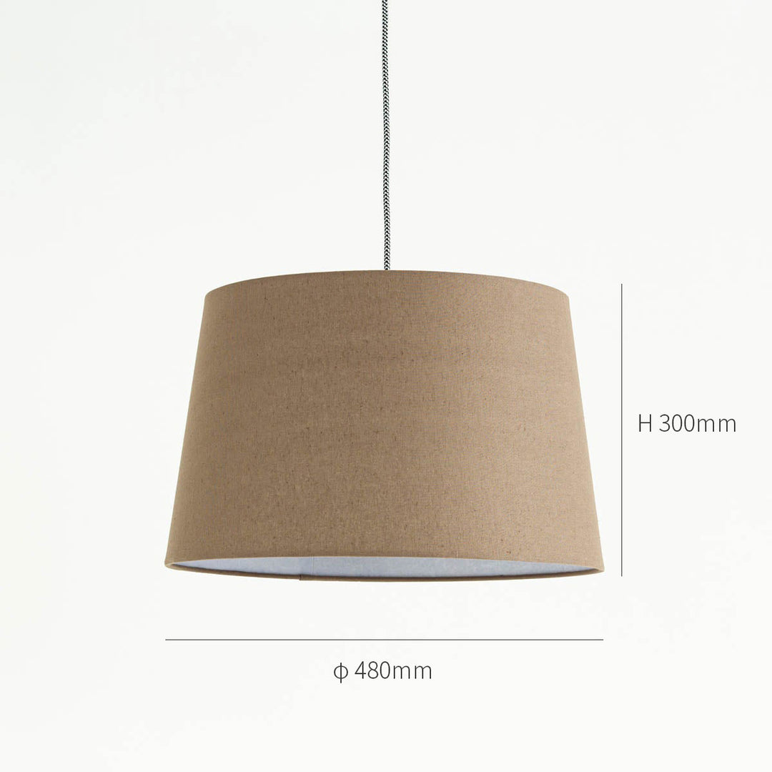 FabricAndWoodSimplePendantLigh