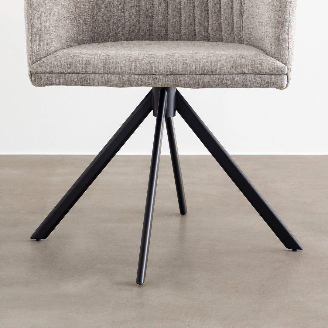 Fabric Armchair ファブリック ラウンドチェア アーム付き