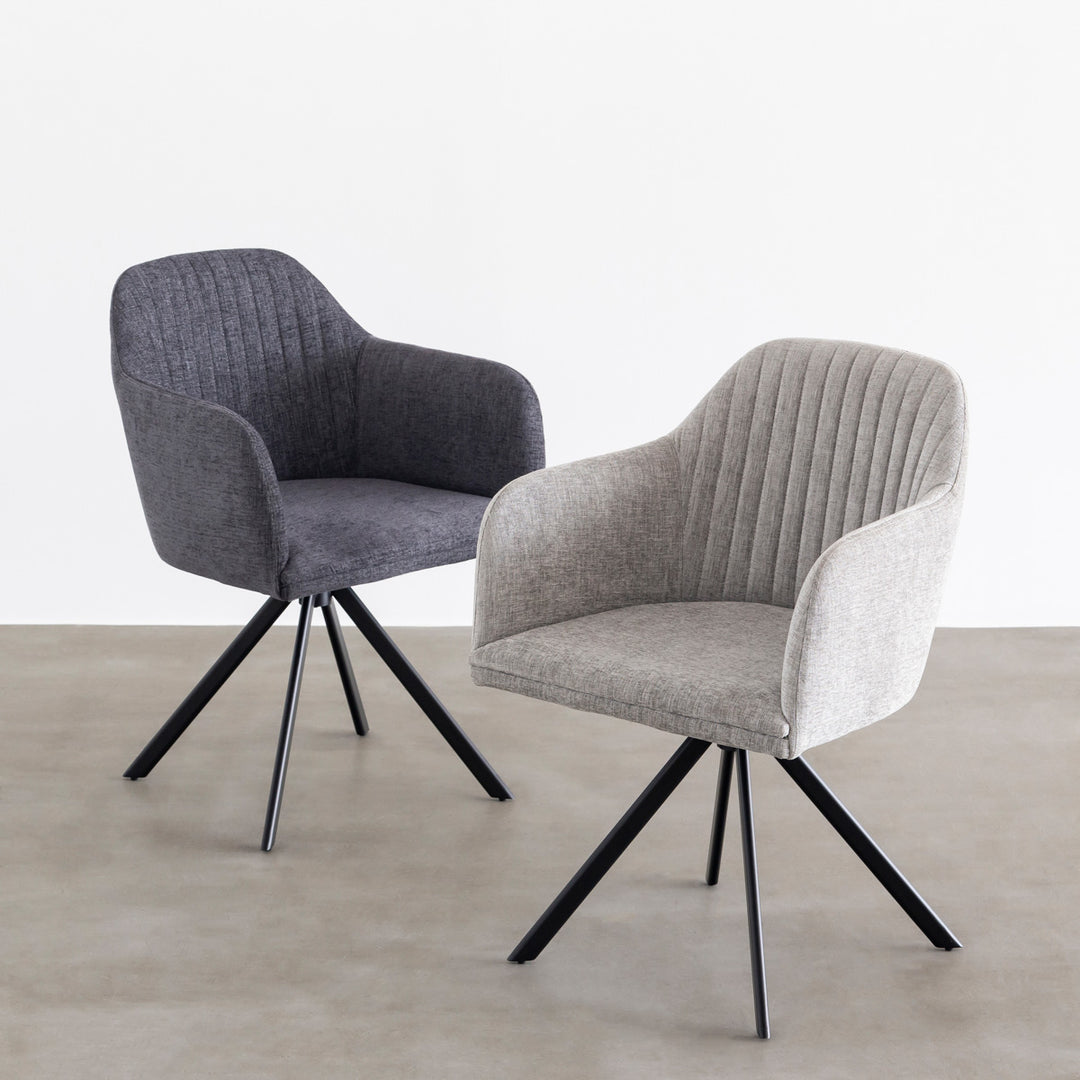 Fabric Armchair ファブリック ラウンドチェア アーム付き – KANADEMONO