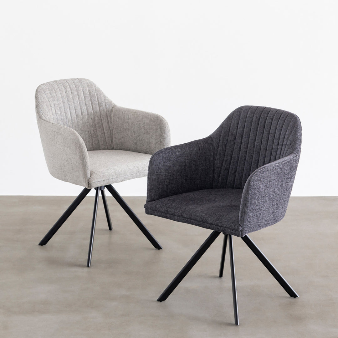 Fabric Armchair ファブリック ラウンドチェア アーム付き – KANADEMONO