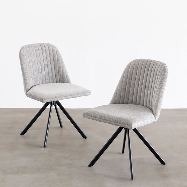 Fabric Chair × 2 ファブリック ラウンドチェア 2脚セット – KANADEMONO