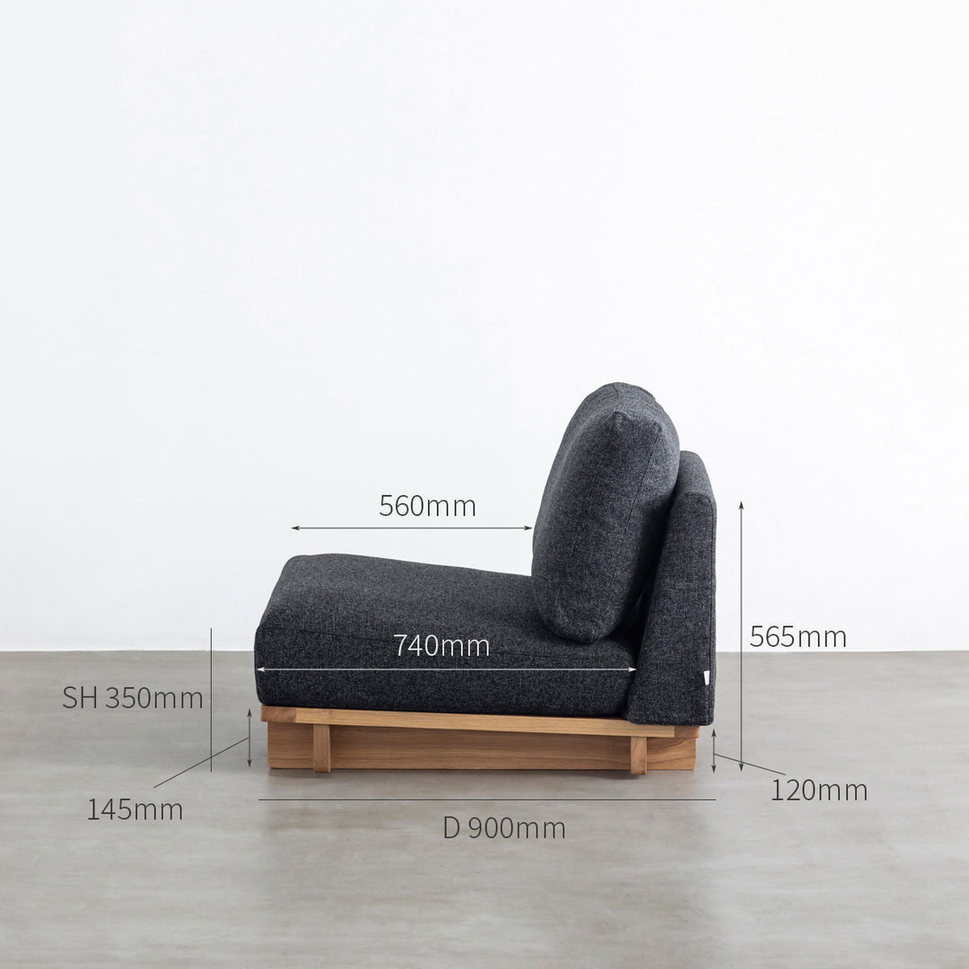 大特価 言い換え FabricCrossingSofaOneSeaterBla その他