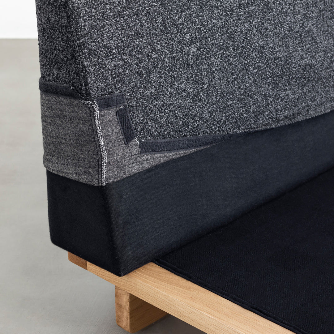 Fabric × Wood クロスフレームソファ 1 seater ブラック Fabric × Wood クロスフレームソファ 1 seater ブラック