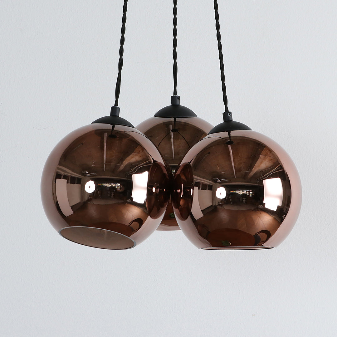 Glass × Round Chic Modern Pendant light 3 – KANADEMONO