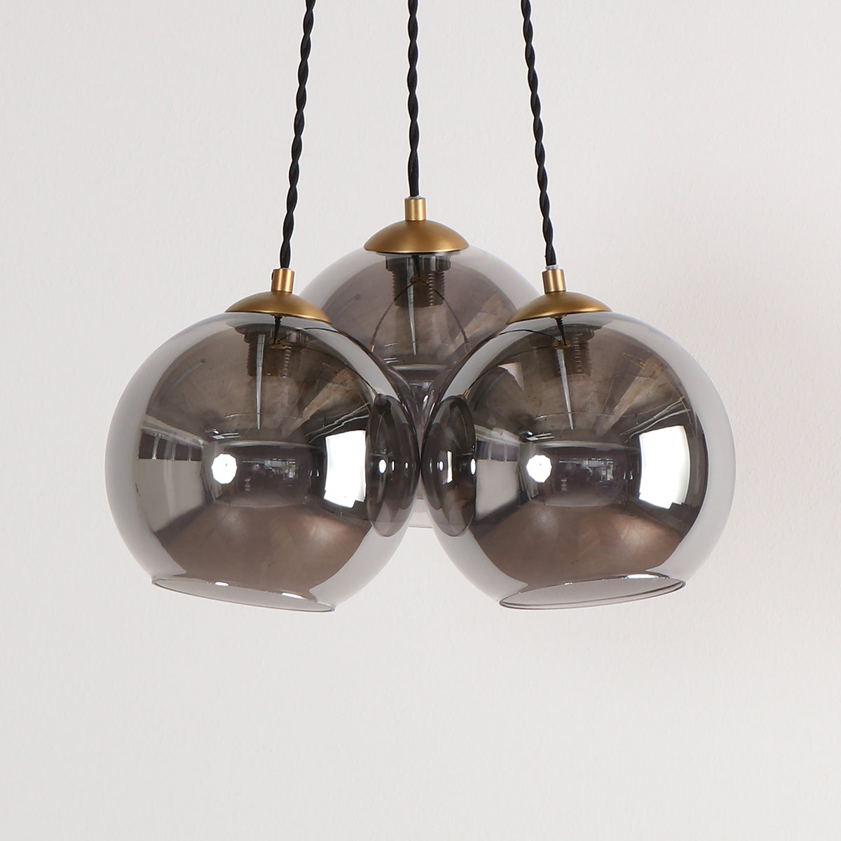 GemoneGrayMirrorGlass3BallPend