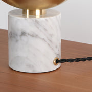 大理石と真鍮の融合が美しいテーブルランプ（ベース部分）
