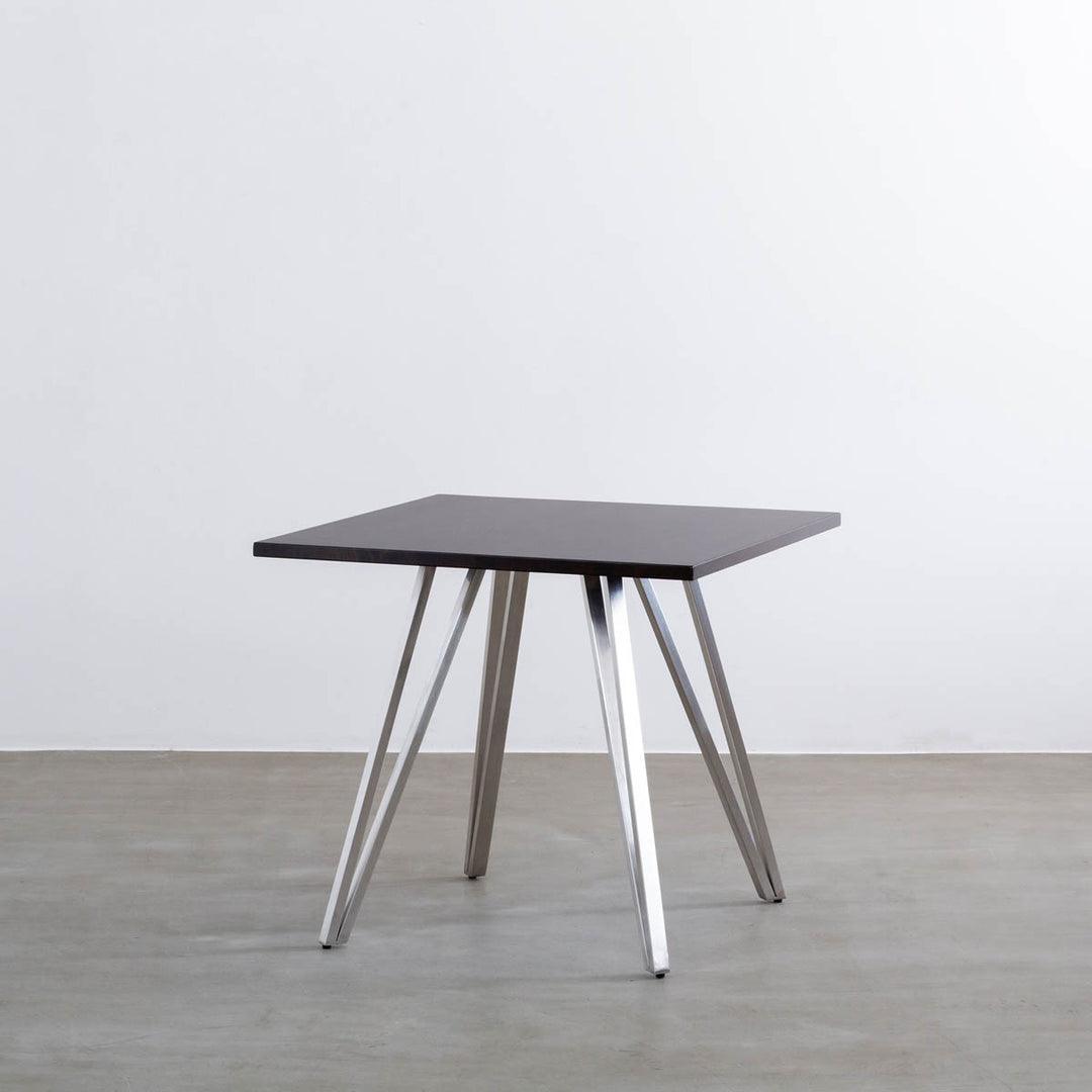 THE CAFE TABLE / ラバーウッド Stainless トライアングル 4pin