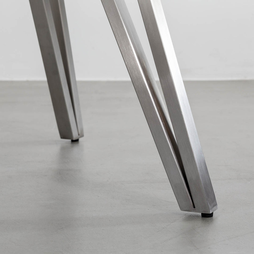THE CAFE TABLE / ラバーウッド Stainless トライアングル 4pin