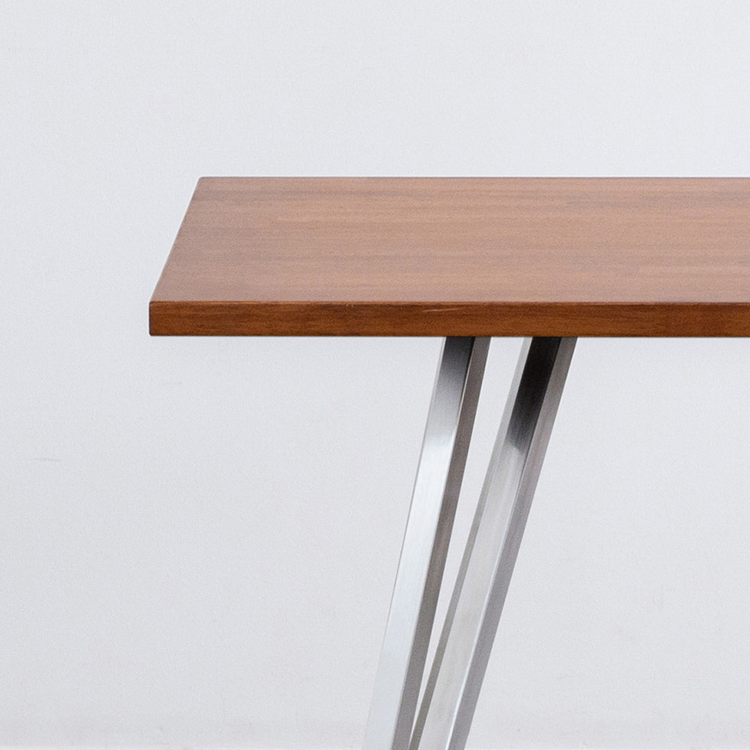 THE CAFE TABLE / ラバーウッド Stainless トライアングル 4pin