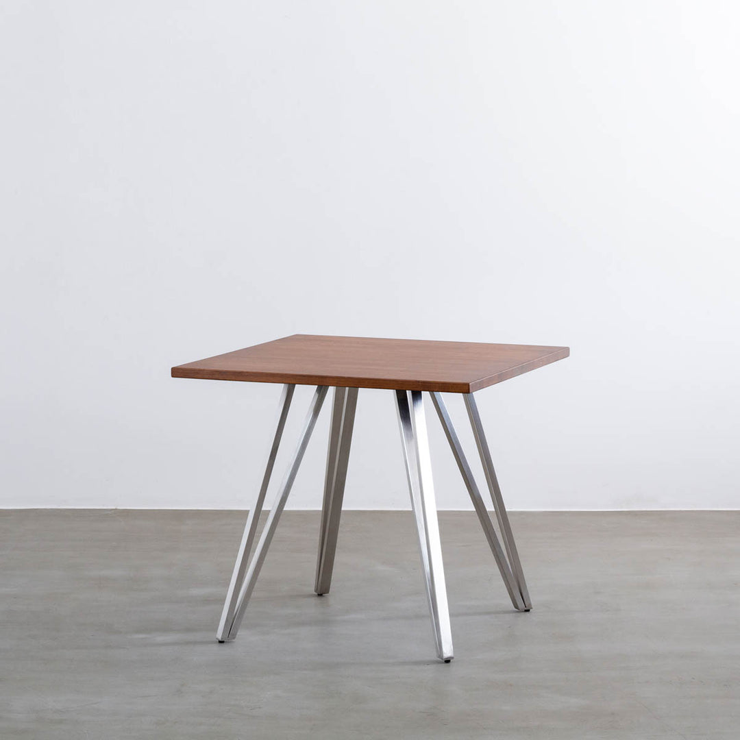 THE CAFE TABLE / ラバーウッド Stainless トライアングル 4pin
