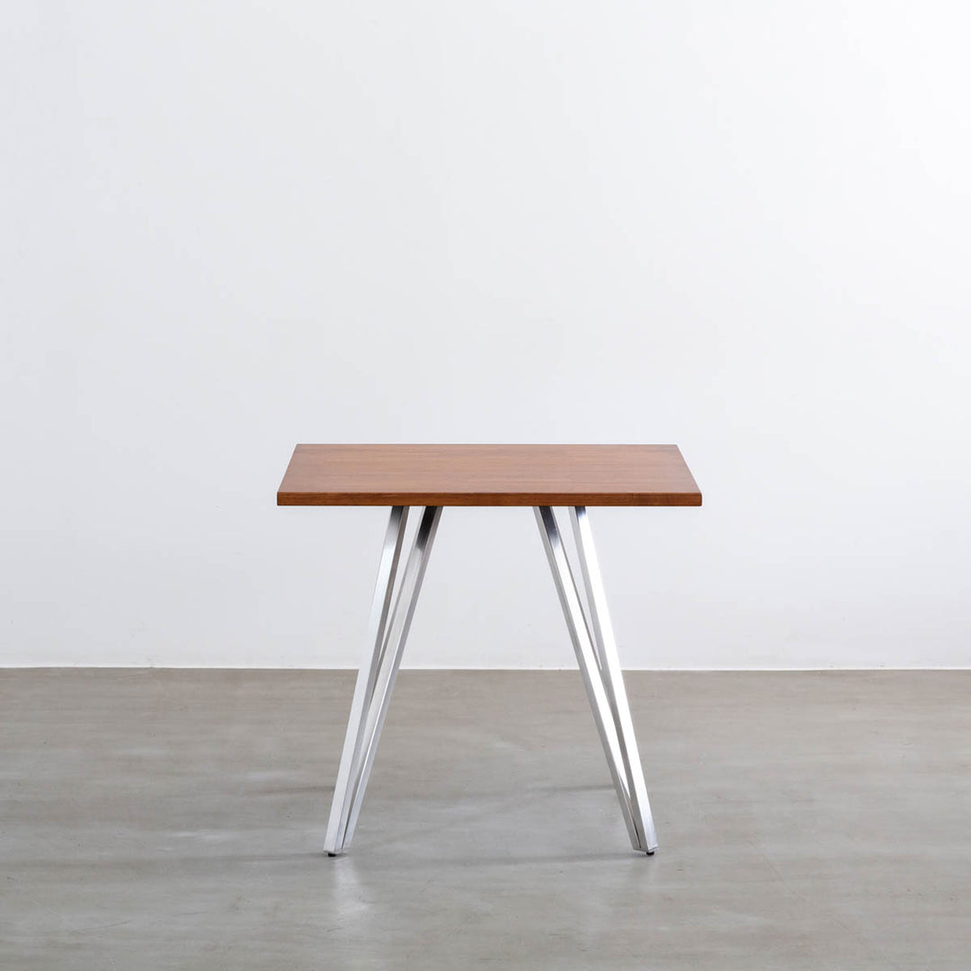 THE CAFE TABLE / ラバーウッド Stainless トライアングル 4pin