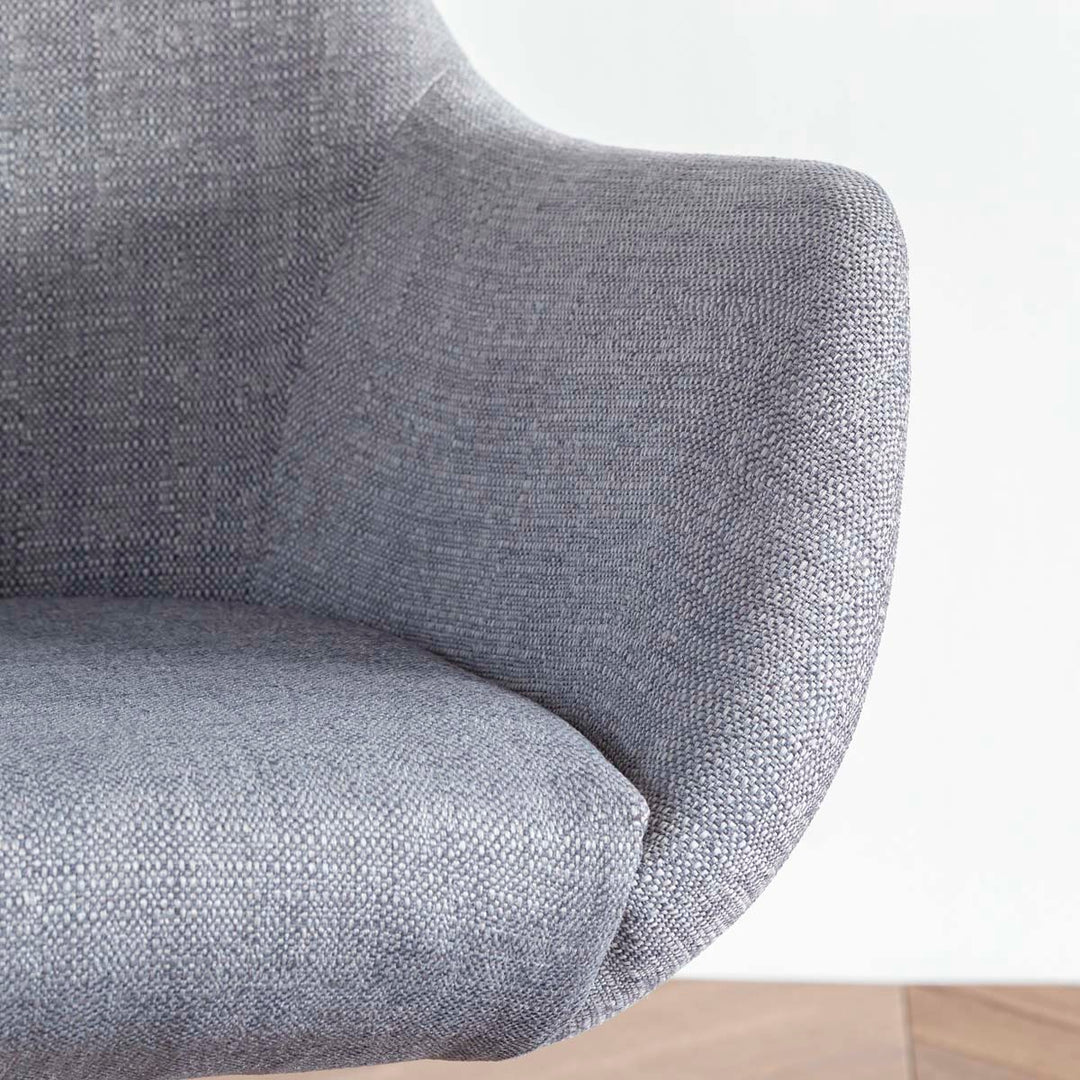 Plump Lounge Chair Gray × Aluminum – KANADEMONO