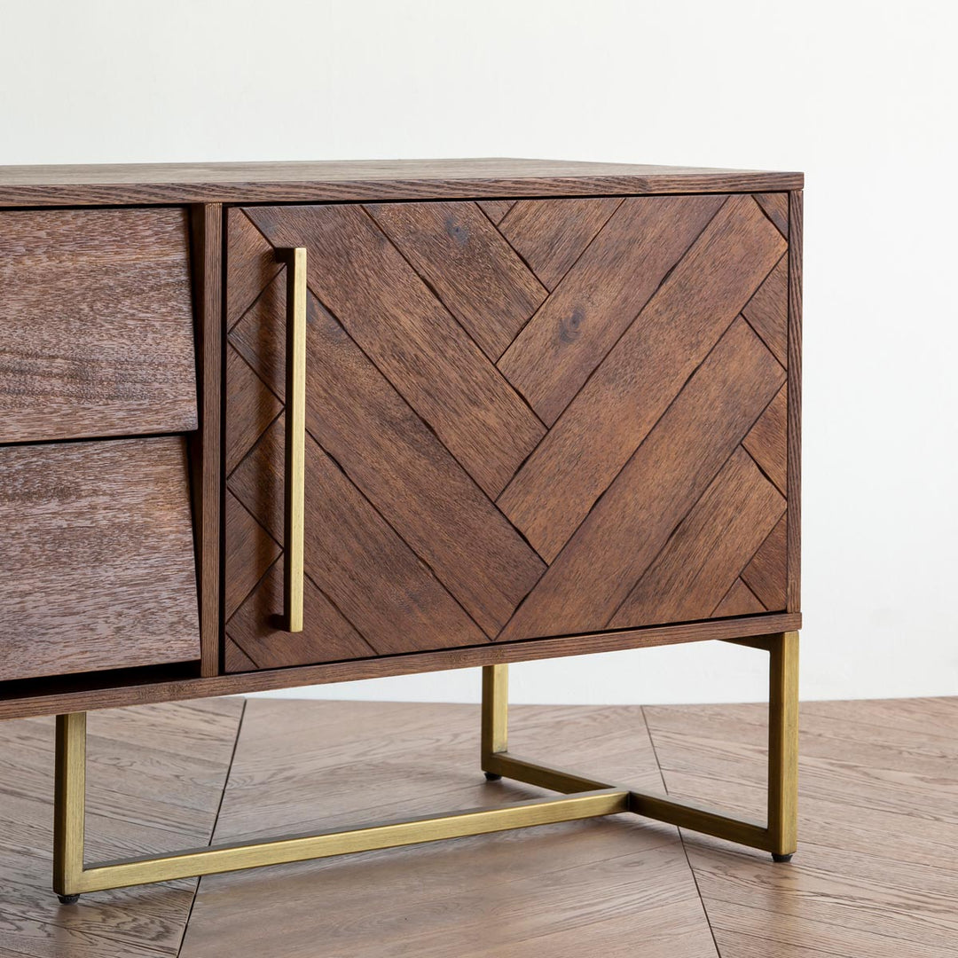 Herringbone Acacia Sideboard – KANADEMONO