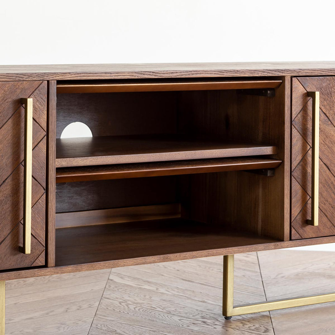 Herringbone Acacia Sideboard – KANADEMONO