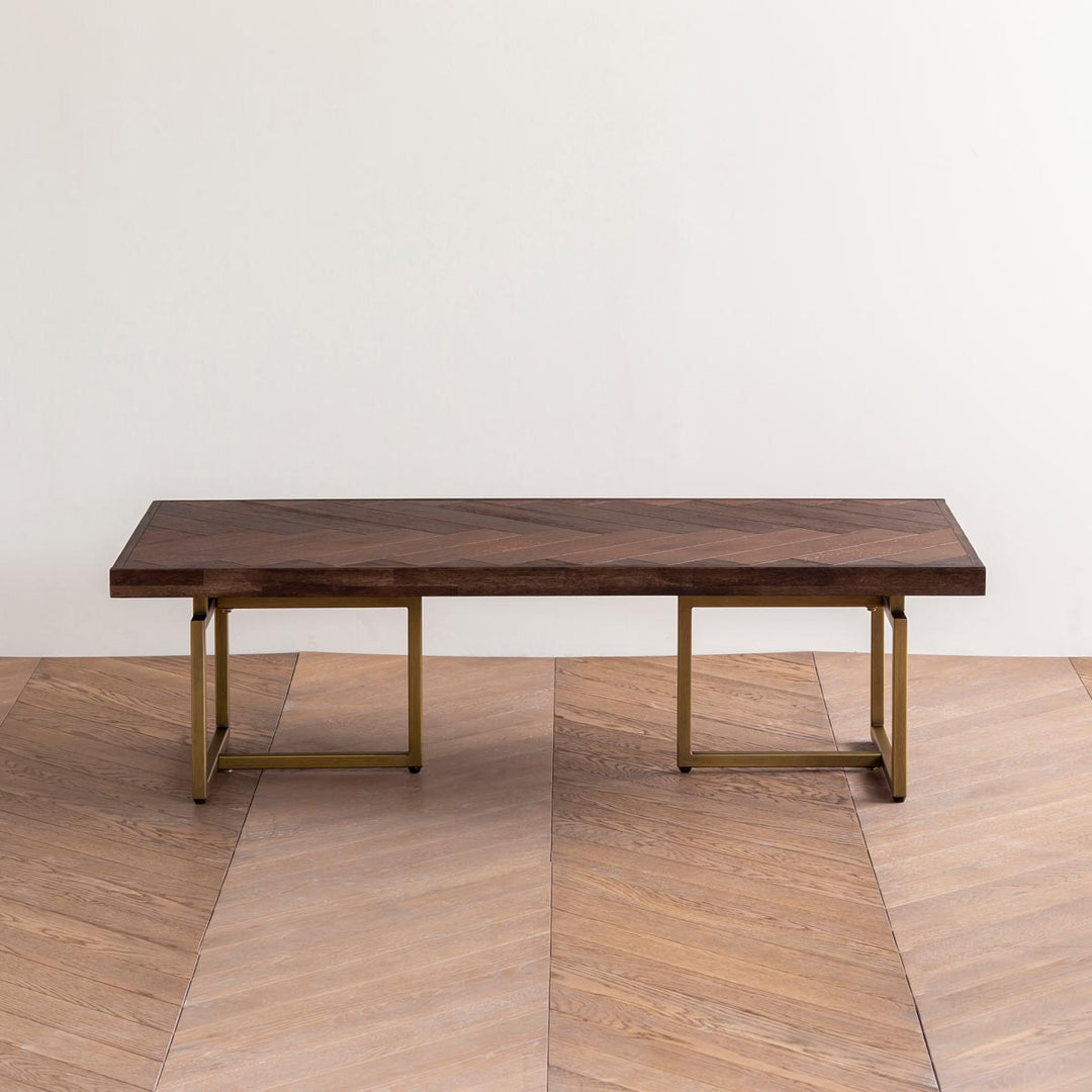 Herringbone Vintage Style Low Table – KANADEMONO