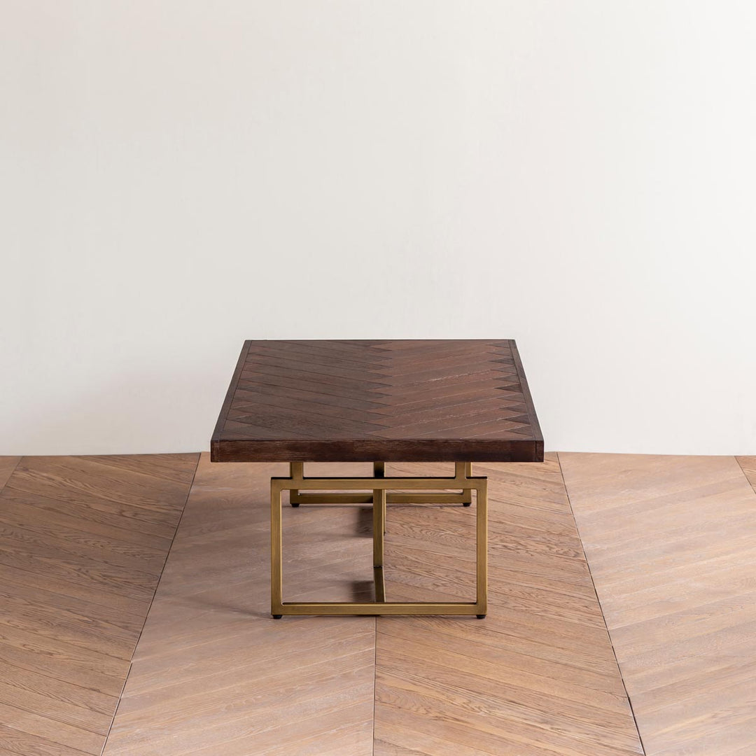 Herringbone Vintage Style Low Table – KANADEMONO