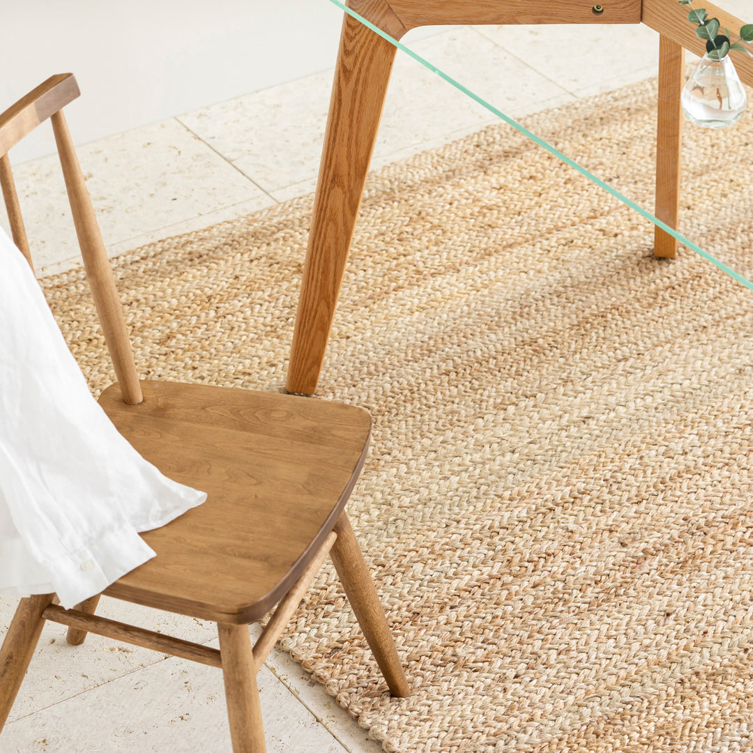 Natural Jute Rug 160×220 – KANADEMONO
