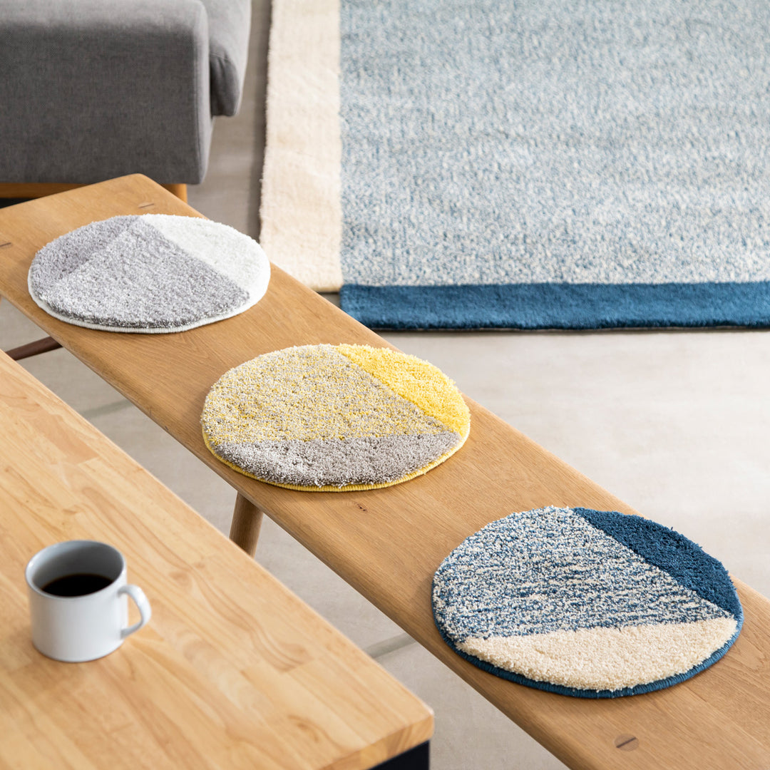 MIYOSHI RUG × KANADEMONO Hand Tufted Chair Rug 2 set