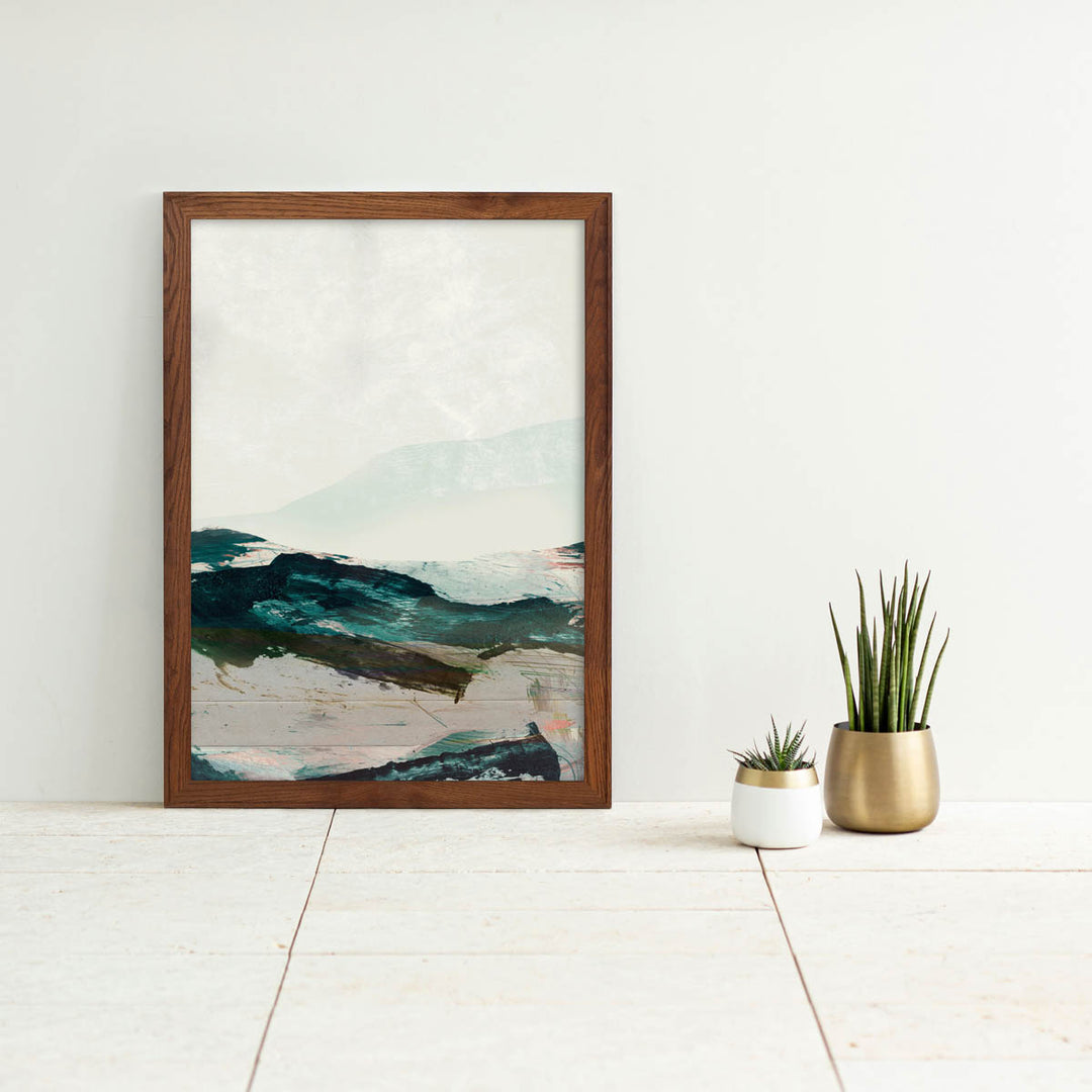 Brush Stroke #1 アートポスター・ウッドフレーム セット – KANADEMONO