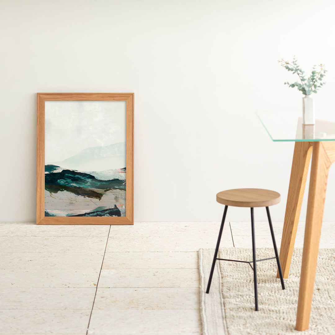 Brush Stroke #1 アートポスター・ウッドフレーム セット – KANADEMONO